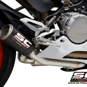 SC Project D35A LT69CR Half system 2 1 with CR T M2 Muffler for Ducati Panigale V2 (2020 2022)