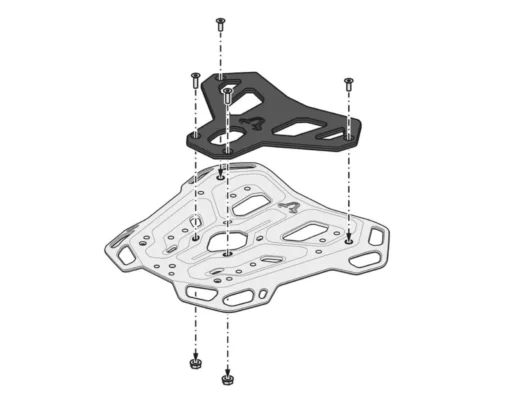 SW Motech Adventure Luggage Rack for BMW R1200GSA R1250GSA F850GSA for OE Stainless Steel Rack Only 6