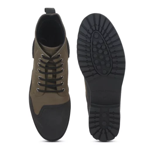 Royal Enfield Huntsman Leather Olive Riding Boots 6