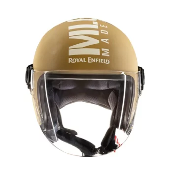 Royal Enfield Mlg Copter Face Long Visor Matt Desert Storm Helmet 2