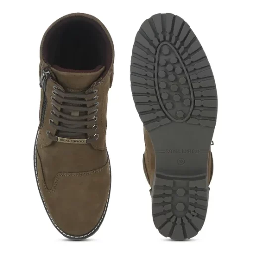 Royal Enfield Platoon Olive Riding Boots 6