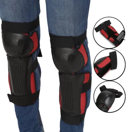 Royal Enfield Re Knox External Red Black Knee Armour L1 4