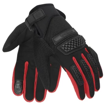 Royal Enfield Red Black Urban Hustler Gloves