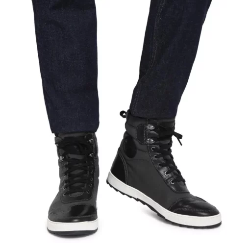 Royal Enfield Sturdy Leather Grey Riding Boots 2