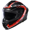 SMK Typhoon Aerot Gloss Grey Red Black (GL632) Helmet