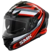SMK Typhoon Freeride Gloss Black Red Grey (GL236) Helmet