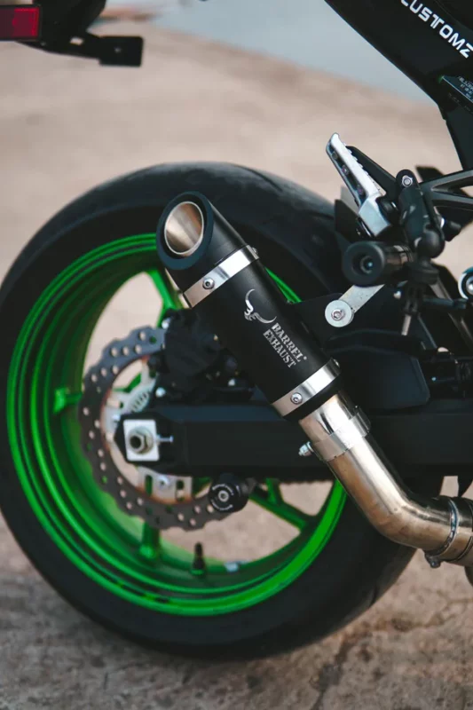 Barrel Exhaust Outlaw with Link Pipe (Black)