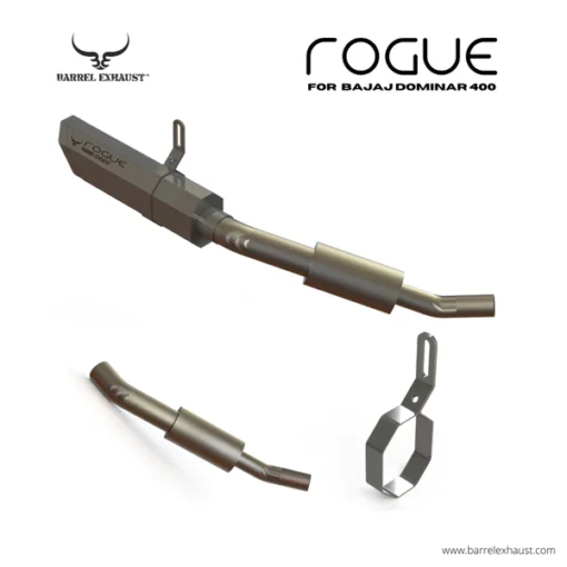 Barrel Exhaust Rogue V1 Bajaj Dominar