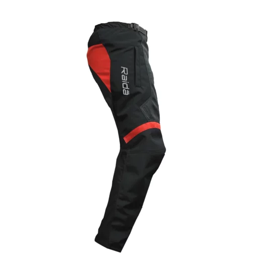 Raida TrailCraft Motorcycle Black Red Riding Pant 3