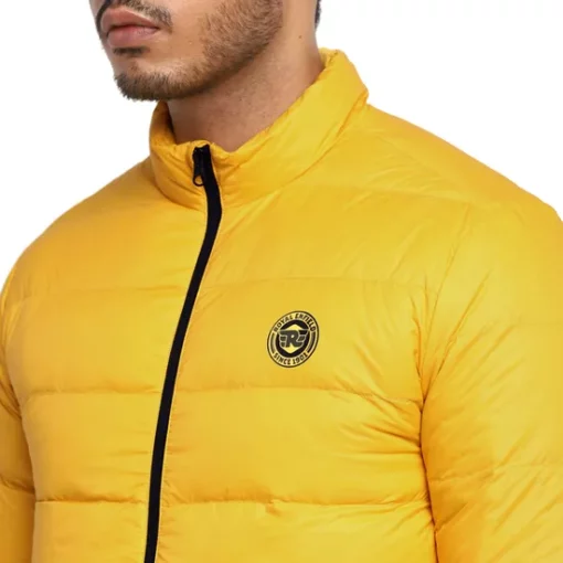 Royal Enfield Down Quilted Yellow Jacket 5