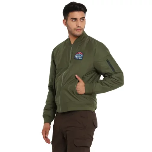 Royal Enfield Explorer Bomber Olive Riding Jacket 2