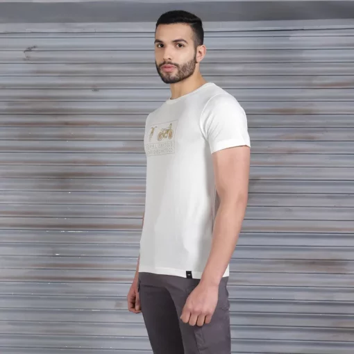 Royal Enfield X Bsmc White Aspect T Shirt 2