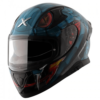 AXOR APEX Venomous Gloss Black Blue Full Face Helmet 1