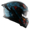 AXOR APEX Venomous Gloss Black Blue Full Face Helmet 6