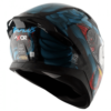 AXOR APEX Venomous Gloss Black Blue Full Face Helmet 7