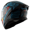 AXOR APEX Venomous Gloss Black Blue Full Face Helmet 8