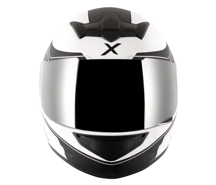 AXOR RAGE ECCO Gloss White Black Full Face Helmet 1
