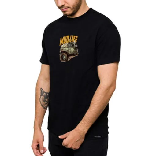 Autostreet Mudlife Black T Shirt 3