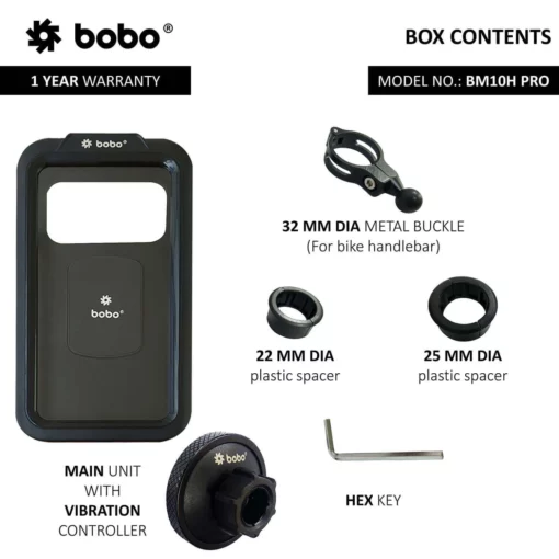 Bobo BM 10H Pro Black Bike Mobile Charger 5