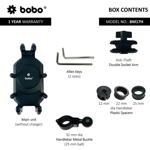 Bobo BM 17H Anti Theft Anti Vibration Mobile Holder 3