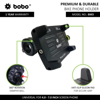 Bobo BM 3 Black Bike Mobile Charger 2