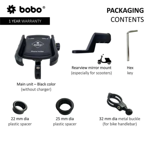 Bobo BM 4 Red Bike Mobile Charger 3