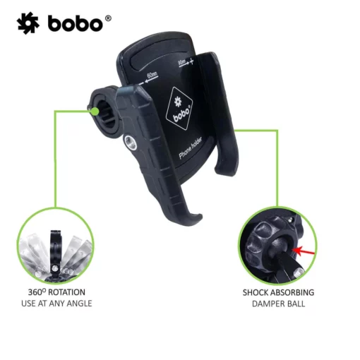 Bobo BM 4 Silver Bike Mobile Charger 2