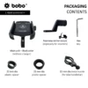 Bobo BM 4M Black Mirror Mount Mobile Holder 3