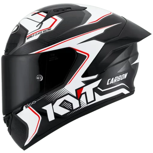 KYT NZ Race Carbon Competition White Helmet 6