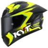 KYT NZ Race Carbon Competition Yellow Helmet 1