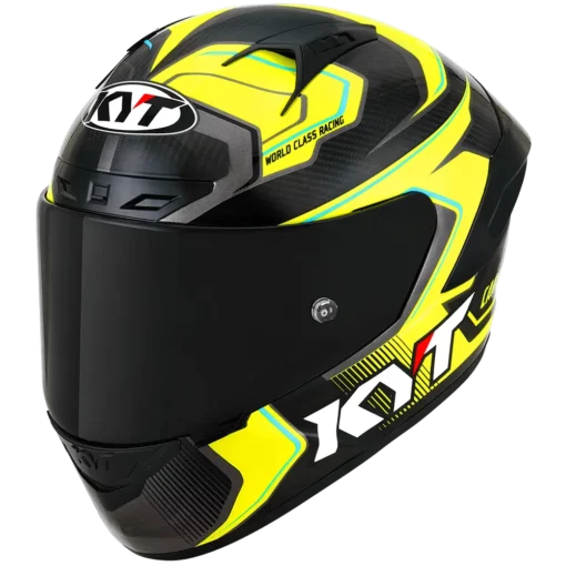 KYT NZ Race Carbon Competition Yellow Helmet 2