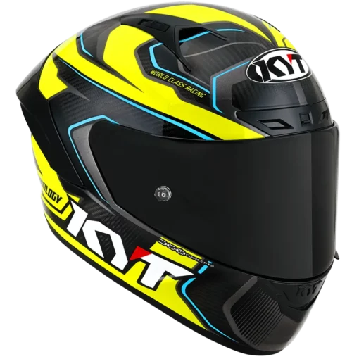 KYT NZ Race Carbon Competition Yellow Helmet 4