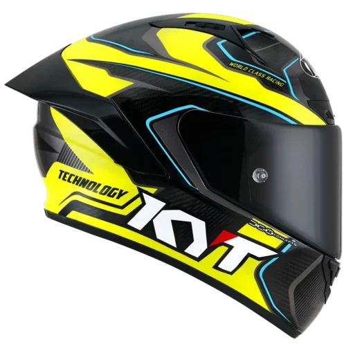 KYT NZ Race Carbon Competition Yellow Helmet 5