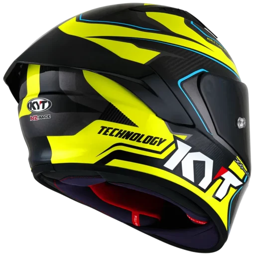 KYT NZ Race Carbon Competition Yellow Helmet 6