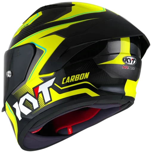 KYT NZ Race Carbon Competition Yellow Helmet 8