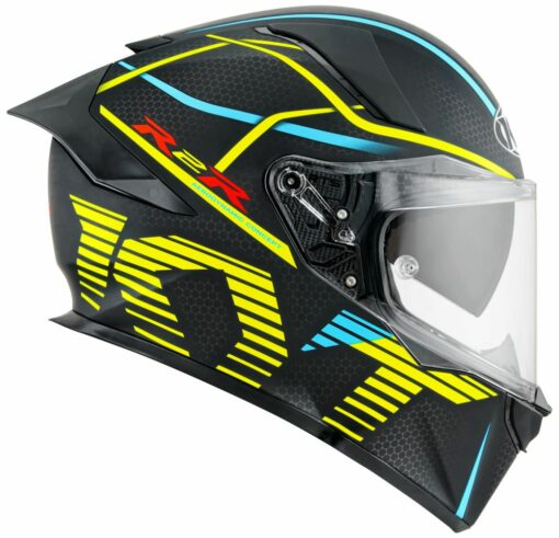 KYT R2R Pro Concept Matt BlackYellow Helmet (4)