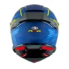 KYT R2R Pro Concept Matt Blue Yellow Helmet 3