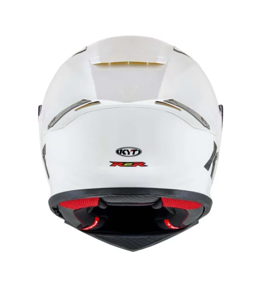 KYT R2R Pro Plain White Helmet 3
