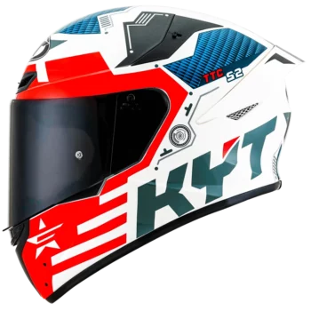 KYT TT Course Fuselage Red Helmet 1