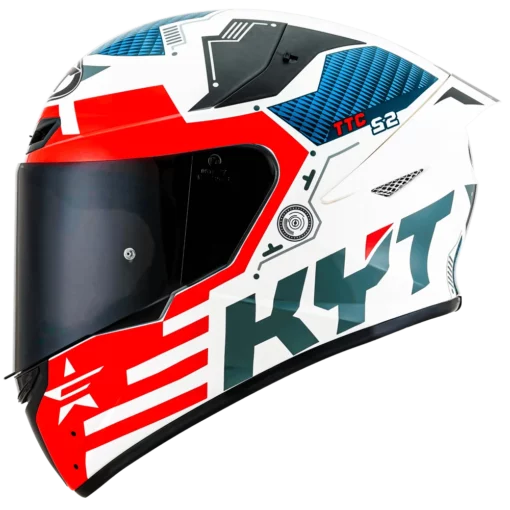 KYT TT Course Fuselage Red Helmet 1
