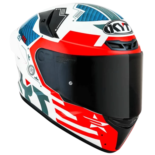 KYT TT Course Fuselage Red Helmet 4