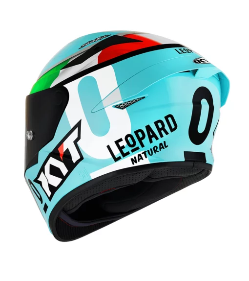 KYT TT Course Leopard Replica Tricolore Helmet 2