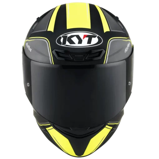 KYT TT Course Tourist Matt Yellow Fluo Helmet 2