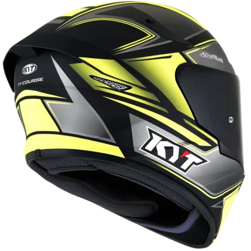 KYT TT Course Tourist Matt Yellow Fluo Helmet 7