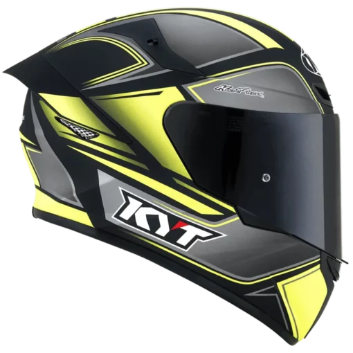 KYT TT Course Tourist Matt Yellow Fluo Helmet 8