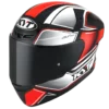 KYT TT Course Tourist Red Fluo Helmet 3