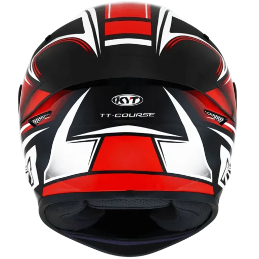 KYT TT Course Tourist Red Fluo Helmet 6