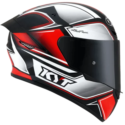 KYT TT Course Tourist Red Fluo Helmet 8