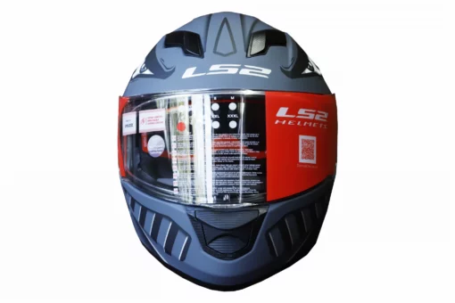 LS2 FF320 Badas Gloss Black Grey Full Face Helmet 4