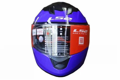 LS2 FF320 Flaux Gloss Black Blue Full Face Helmet 4